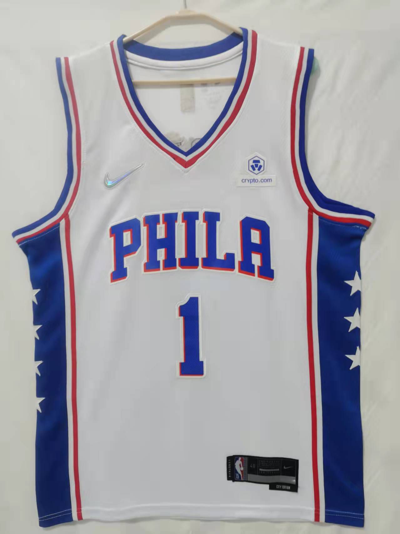 Men Philadelphia 76ers #1 Harden White Nike Game 2022 NBA Jerseys->cincinnati bengals->NFL Jersey